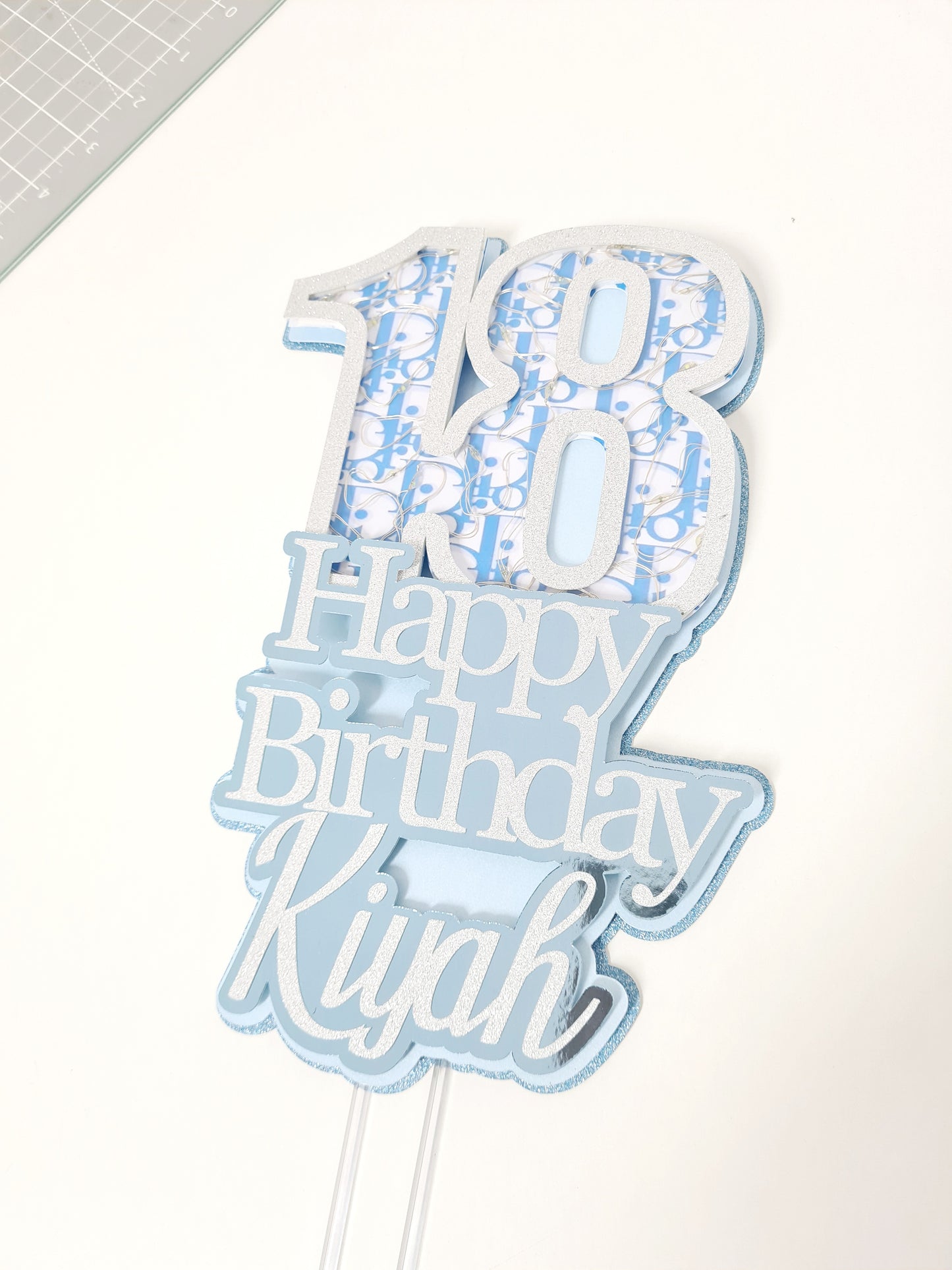 Large Light up Age Cake Topper