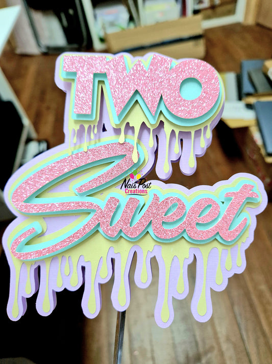 Two Sweet Cake Topper