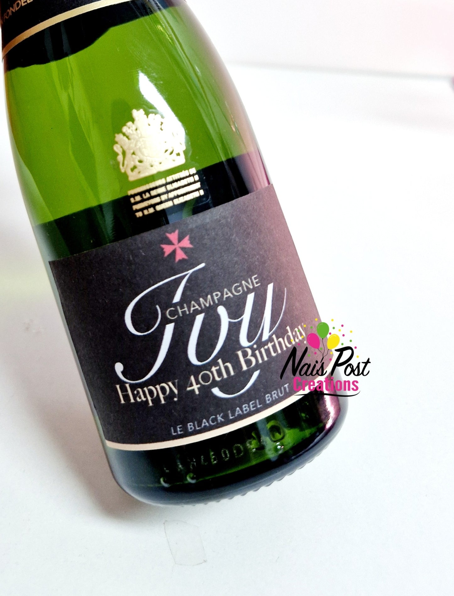 Custom Mini Champagne and Wine Labels