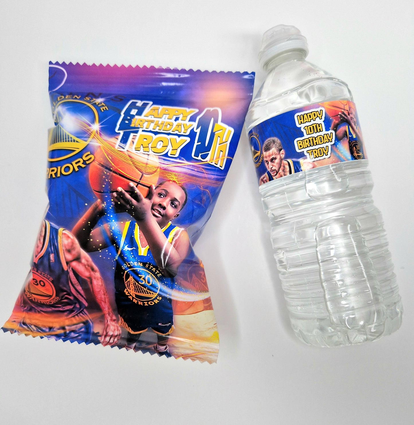 Custom Crisp Bag and Water Bottle Wrapper/labels